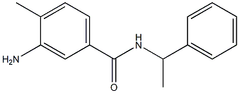 3-amino-4-methyl-N-(1-phenylethyl)benzamide Struktur