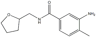 3-amino-4-methyl-N-(tetrahydrofuran-2-ylmethyl)benzamide Struktur