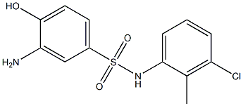 3-amino-N-(3-chloro-2-methylphenyl)-4-hydroxybenzene-1-sulfonamide Struktur