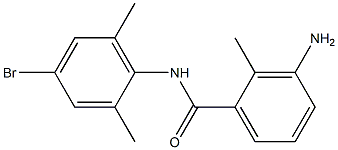 3-amino-N-(4-bromo-2,6-dimethylphenyl)-2-methylbenzamide Struktur