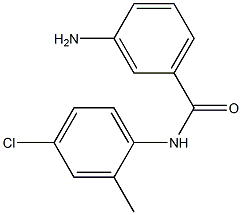 3-amino-N-(4-chloro-2-methylphenyl)benzamide Struktur