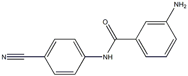 3-amino-N-(4-cyanophenyl)benzamide Struktur