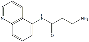 3-amino-N-(quinolin-5-yl)propanamide Struktur