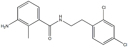 3-amino-N-[2-(2,4-dichlorophenyl)ethyl]-2-methylbenzamide Struktur