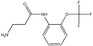 3-amino-N-[2-(trifluoromethoxy)phenyl]propanamide Struktur