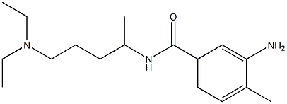 3-amino-N-[5-(diethylamino)pentan-2-yl]-4-methylbenzamide Struktur