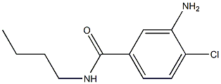 3-amino-N-butyl-4-chlorobenzamide Struktur