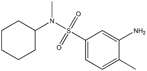 3-amino-N-cyclohexyl-N,4-dimethylbenzene-1-sulfonamide Struktur