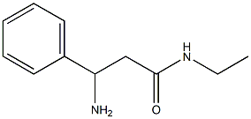 3-amino-N-ethyl-3-phenylpropanamide Struktur