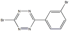 3-bromo-6-(3-bromophenyl)-1,2,4,5-tetrazine Struktur