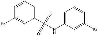 3-bromo-N-(3-bromophenyl)benzene-1-sulfonamide Struktur