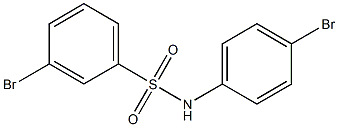 3-bromo-N-(4-bromophenyl)benzene-1-sulfonamide Struktur