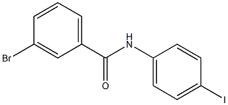 3-bromo-N-(4-iodophenyl)benzamide Struktur