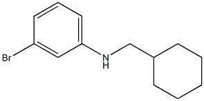 3-bromo-N-(cyclohexylmethyl)aniline Struktur