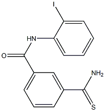 3-carbamothioyl-N-(2-iodophenyl)benzamide Struktur