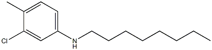 3-chloro-4-methyl-N-octylaniline Struktur