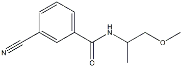 3-cyano-N-(2-methoxy-1-methylethyl)benzamide Struktur