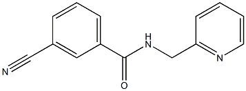 3-cyano-N-(pyridin-2-ylmethyl)benzamide Struktur