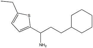 3-cyclohexyl-1-(5-ethylthiophen-2-yl)propan-1-amine Struktur