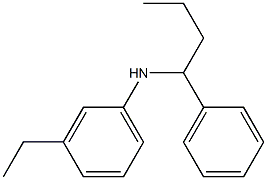 3-ethyl-N-(1-phenylbutyl)aniline Struktur