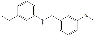 3-ethyl-N-[(3-methoxyphenyl)methyl]aniline Struktur