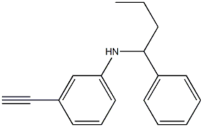 3-ethynyl-N-(1-phenylbutyl)aniline Struktur