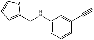 3-ethynyl-N-(thiophen-2-ylmethyl)aniline Struktur