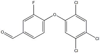 3-fluoro-4-(2,4,5-trichlorophenoxy)benzaldehyde Struktur