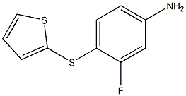 3-fluoro-4-(thiophen-2-ylsulfanyl)aniline Struktur