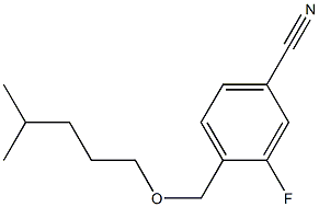 3-fluoro-4-{[(4-methylpentyl)oxy]methyl}benzonitrile Struktur