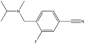 3-fluoro-4-{[isopropyl(methyl)amino]methyl}benzonitrile Struktur