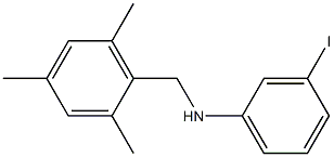 3-iodo-N-[(2,4,6-trimethylphenyl)methyl]aniline Struktur