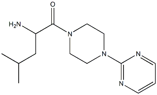 3-methyl-1-[(4-pyrimidin-2-ylpiperazin-1-yl)carbonyl]butylamine Struktur