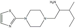 3-methyl-1-[4-(1,3-thiazol-2-yl)piperazin-1-yl]pentan-2-amine Struktur