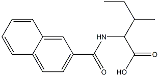 3-methyl-2-(2-naphthoylamino)pentanoic acid Struktur