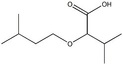 3-methyl-2-(3-methylbutoxy)butanoic acid Struktur