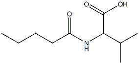 3-methyl-2-pentanamidobutanoic acid Struktur