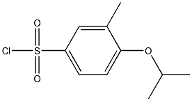 3-methyl-4-(propan-2-yloxy)benzene-1-sulfonyl chloride Struktur