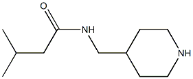 3-methyl-N-(piperidin-4-ylmethyl)butanamide Struktur