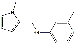 3-methyl-N-[(1-methyl-1H-pyrrol-2-yl)methyl]aniline Struktur