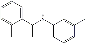 3-methyl-N-[1-(2-methylphenyl)ethyl]aniline Struktur