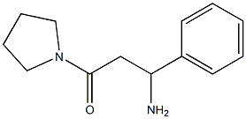 3-oxo-1-phenyl-3-pyrrolidin-1-ylpropan-1-amine Struktur