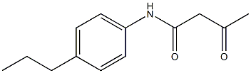 3-oxo-N-(4-propylphenyl)butanamide Struktur