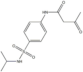 3-oxo-N-[4-(propan-2-ylsulfamoyl)phenyl]butanamide Struktur