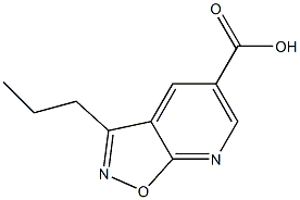 3-propylisoxazolo[5,4-b]pyridine-5-carboxylic acid Struktur