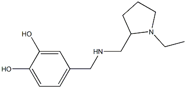 4-({[(1-ethylpyrrolidin-2-yl)methyl]amino}methyl)benzene-1,2-diol Struktur