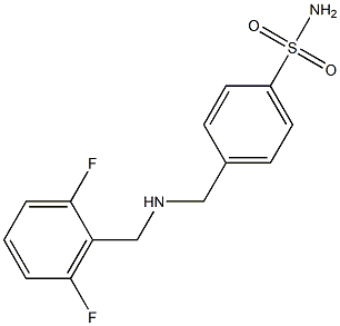 4-({[(2,6-difluorophenyl)methyl]amino}methyl)benzene-1-sulfonamide Struktur