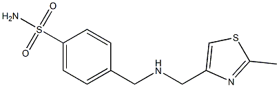 4-({[(2-methyl-1,3-thiazol-4-yl)methyl]amino}methyl)benzene-1-sulfonamide Struktur