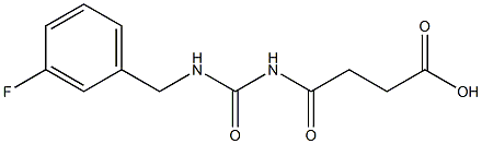 4-({[(3-fluorophenyl)methyl]carbamoyl}amino)-4-oxobutanoic acid Struktur