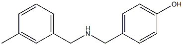 4-({[(3-methylphenyl)methyl]amino}methyl)phenol Struktur